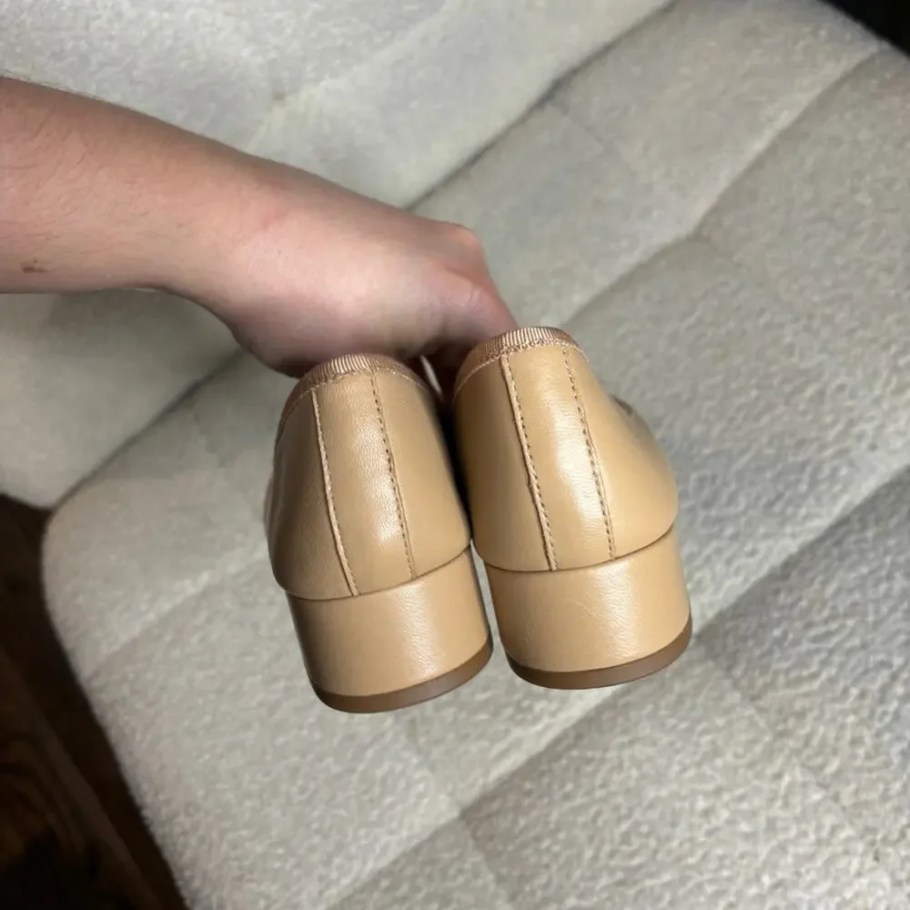 NEW Veronica Beard Catherine Leather Bow Ballet Flats